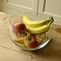 Personalised Large Glass Bowl