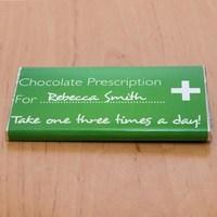 Personalised Chocolate Prescription Bar