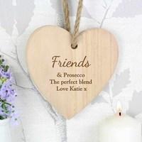 Personalised Wooden Heart Decoration