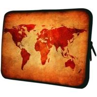 PEDEA Design Sleeve 15.6\" brown global map