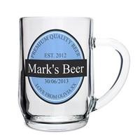 Personalised Beer Label Tankard