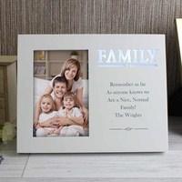 personalised family light up photo frame