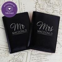 personalised mr mrs passport holders