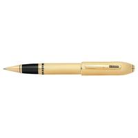 peerless 125 23 k heavy gold plate rollerball pen