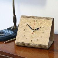 Personalised \'Living Hinge\' Wooden Clock