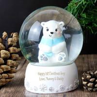 Personalised Polar Bear Snow Globe