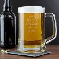 Personalised Glass Tankard