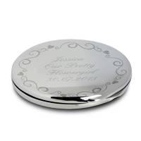 Personalised Ornate Swirl Compact Mirror