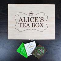 Personalised Tea Box With Tea