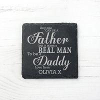 personalised daddy slate keepsake