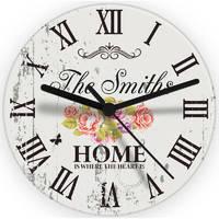 Personalised Shabby Chic Glass Clock