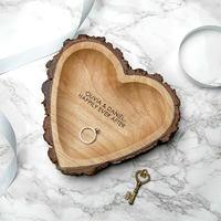Personalised Wooden Heart Dish