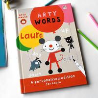 Personalised Arty Mouse Words Book