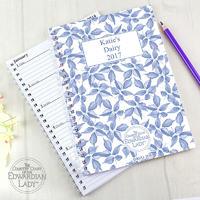 Personalised A5 Diary - Blue Blossom