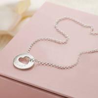 Personalised Hope Open Heart Necklace