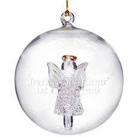 Personalised Glass Angel Bauble