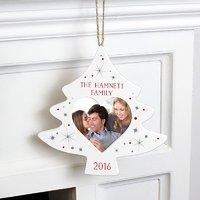 personalised christmas tree photo decoration