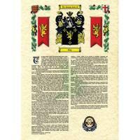 personalised coat of arms surname history
