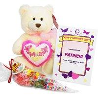 Personalised Mum Bear & Sweet Bouquet