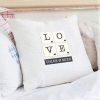 Personalised Love Tiles Cushion