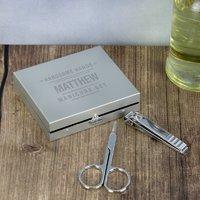 personalised handsome hands manicure set