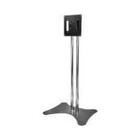 Peerless Black Flat Panel Stand With Black Posts