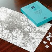 personalised victorian map jigsaw