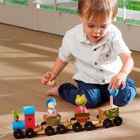 peter rabbit pull along puzzle train