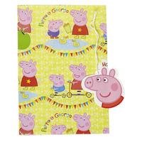 Peppa Pig Gift Wrap 2 Sheets 2 Tags