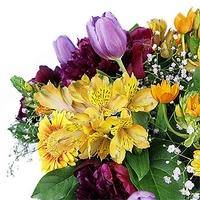 Peonies, Gerberas and Tulips in a Vase