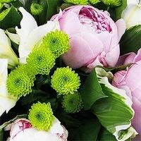 Peony and Lilies Flower Bouquet