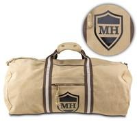 personalised vintage style sports bag