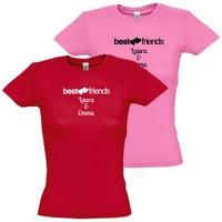 Personalised Ladies T-Shirt - \'Best Friends\'