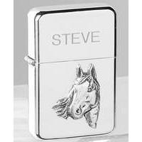 personalised pewter motif sport lighter