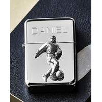 personalised pewter motif sport lighter