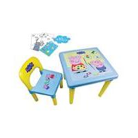 peppa pig activity table chair set