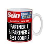 Personalised Best Couple Headline Mug