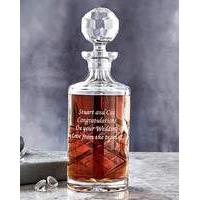 Personalised Panel Cut Crystal Decanter