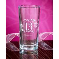 Personalised Birthday Hi Ball Glass