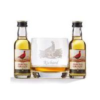 Personalised Whisky Tumbler & Miniatures