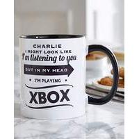 personalised look like im listening mug