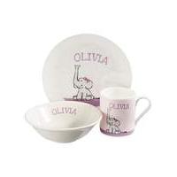 Personalised Elephant Breakfast Set