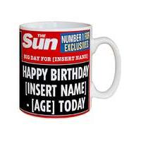 Personalised Birthday Headline Mug