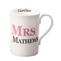 personalised mrs mug