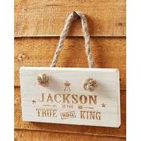 Personalised King of BBQ Wooden ...