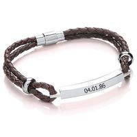 Personalised Women\'s Leather Bracelet