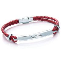 Personalised Women\'s Leather Bracelet