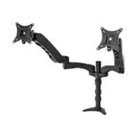 peerless av dual arm desktop mount for twin 12 30 inch monitors