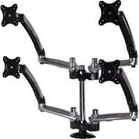 peerless quad monitor desktop arm mount for up to 24 inch monitors wit ...