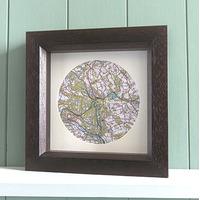 Personalised Map Circle - Ordnance Survey Map